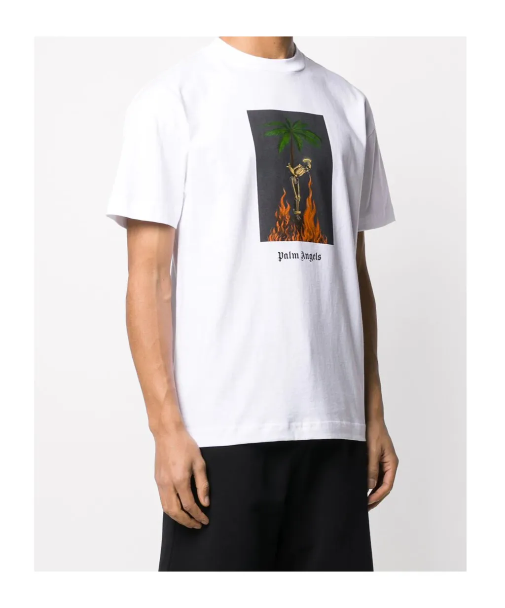 Logo Skull Printed T-Shirt