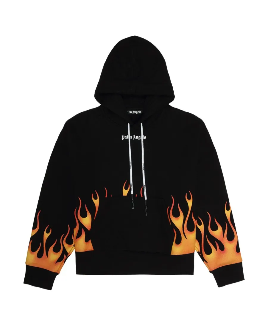 Flame Pattern Hoodie