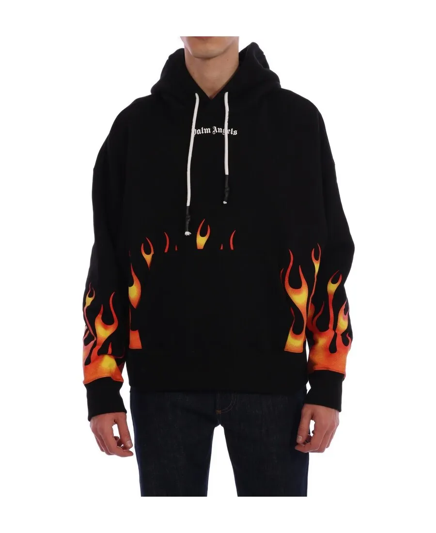 Flame Pattern Hoodie