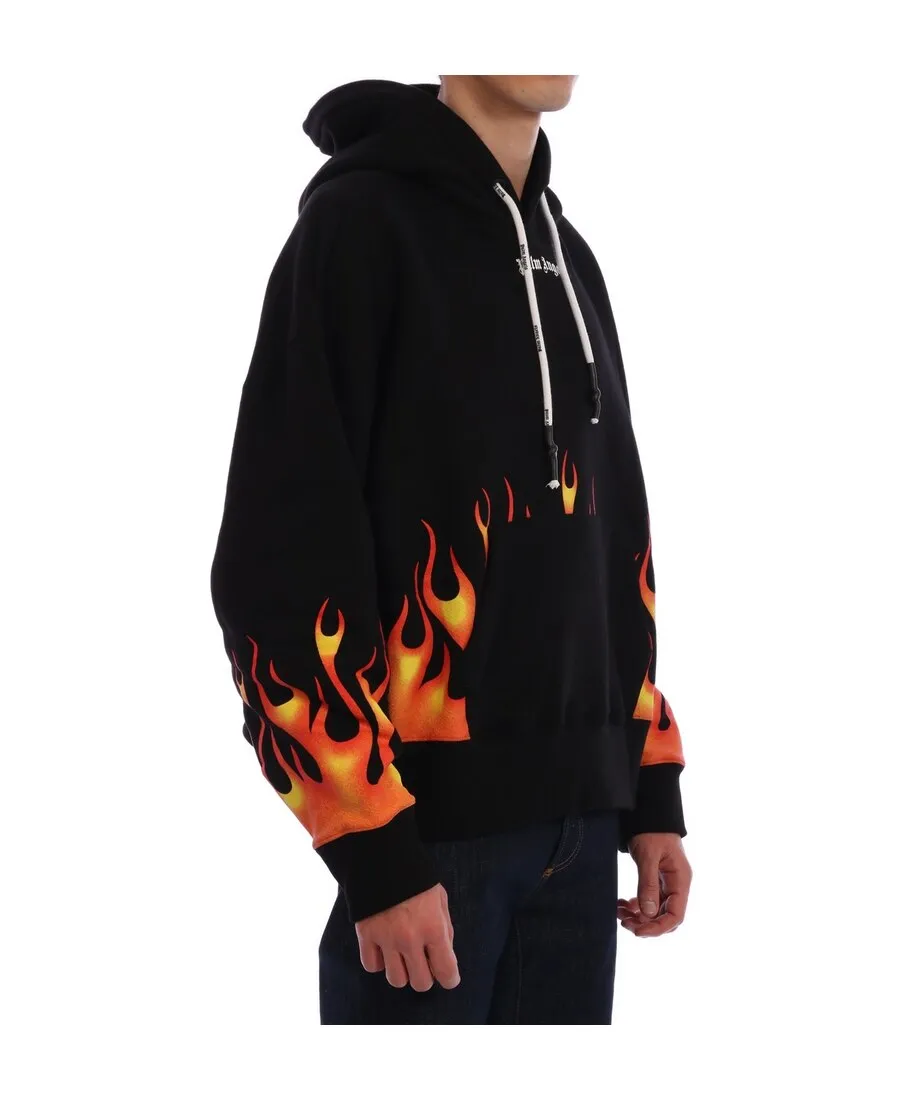 Flame Pattern Hoodie