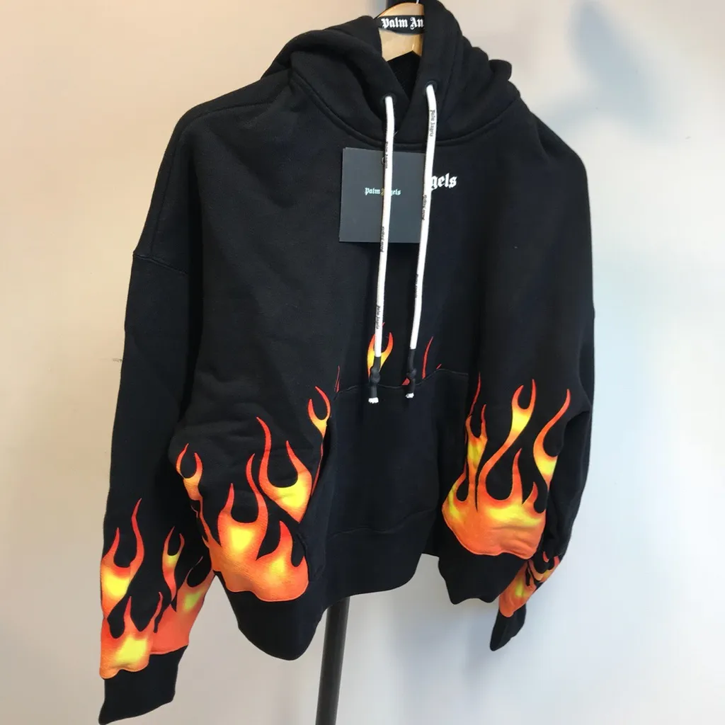 Flame Pattern Hoodie
