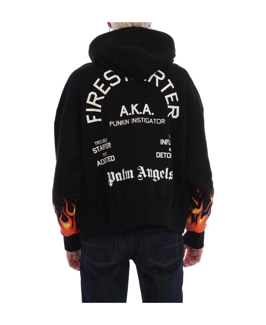 Flame Pattern Hoodie