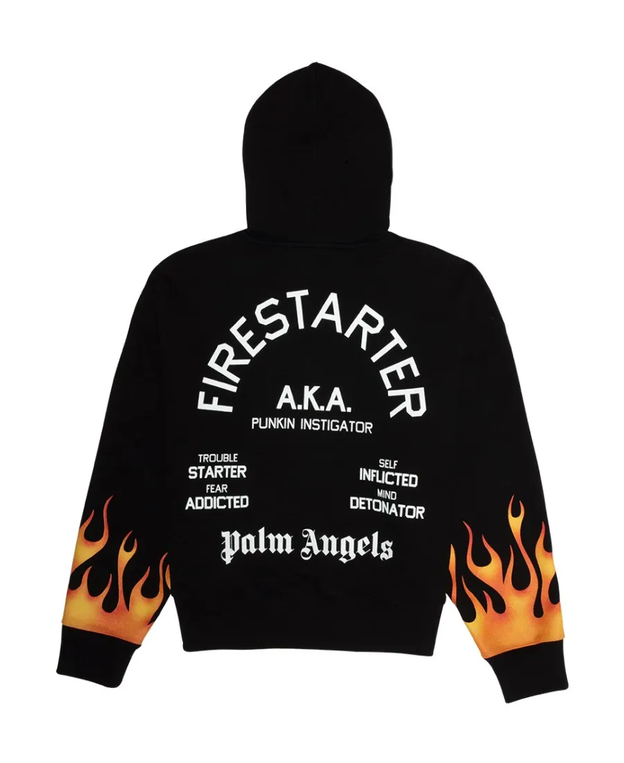 Flame Pattern Hoodie