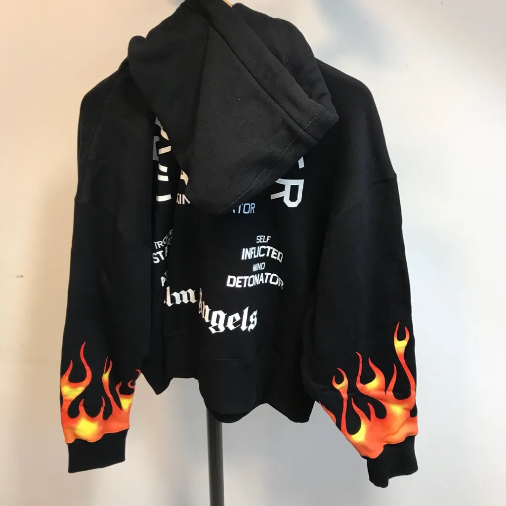 Flame Pattern Hoodie