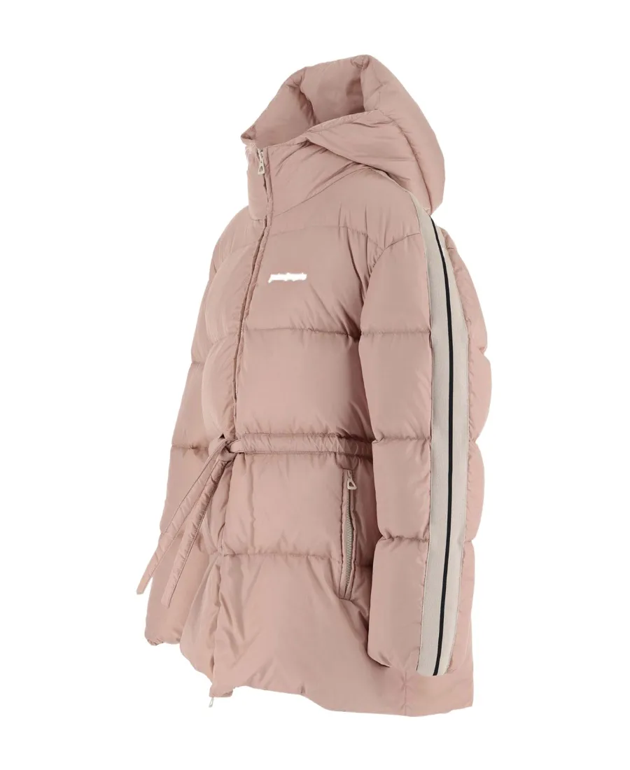 Logo Embroidered Down Jacket