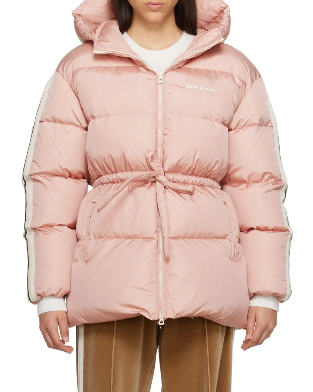 Logo Embroidered Down Jacket