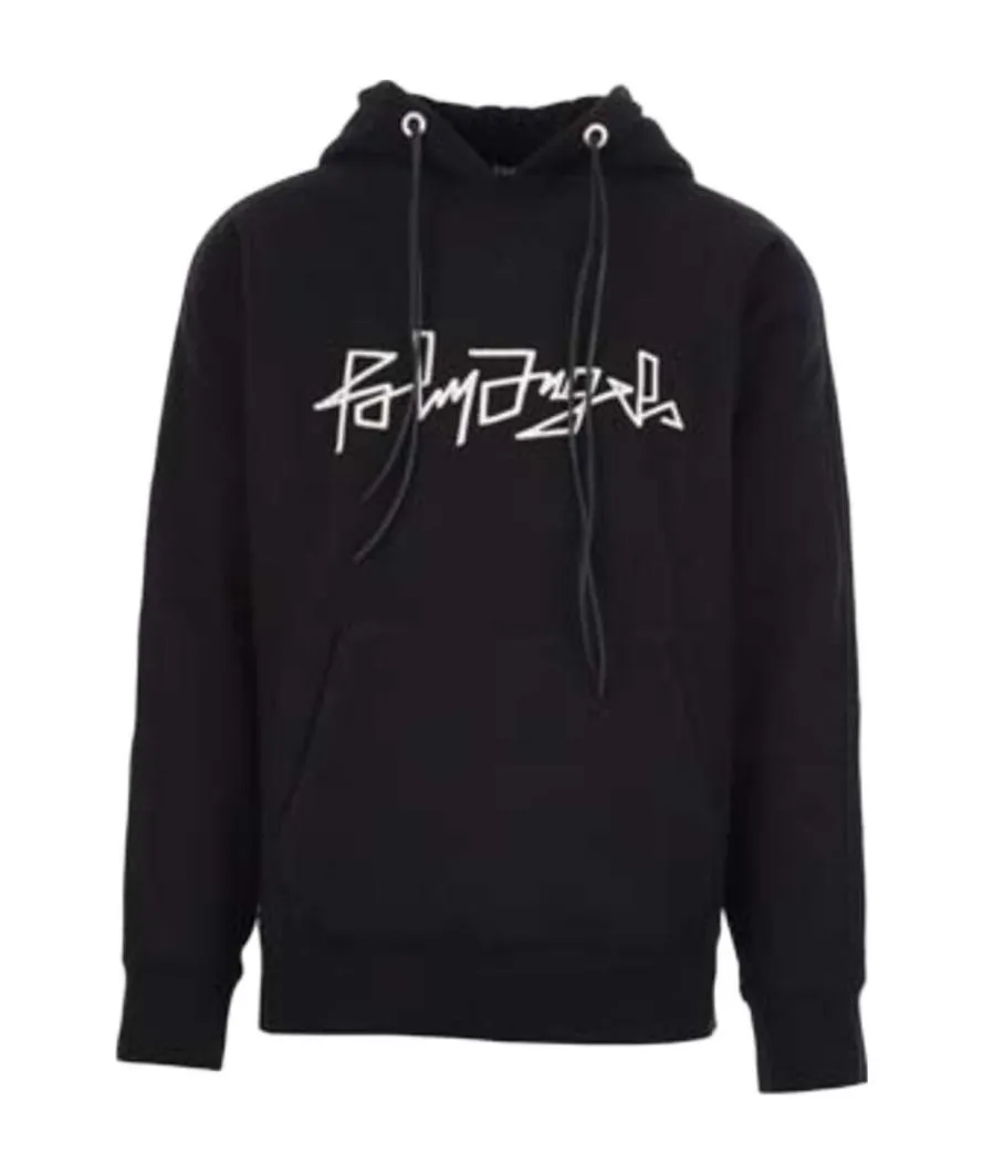 Embroidered-Logo Hoodie