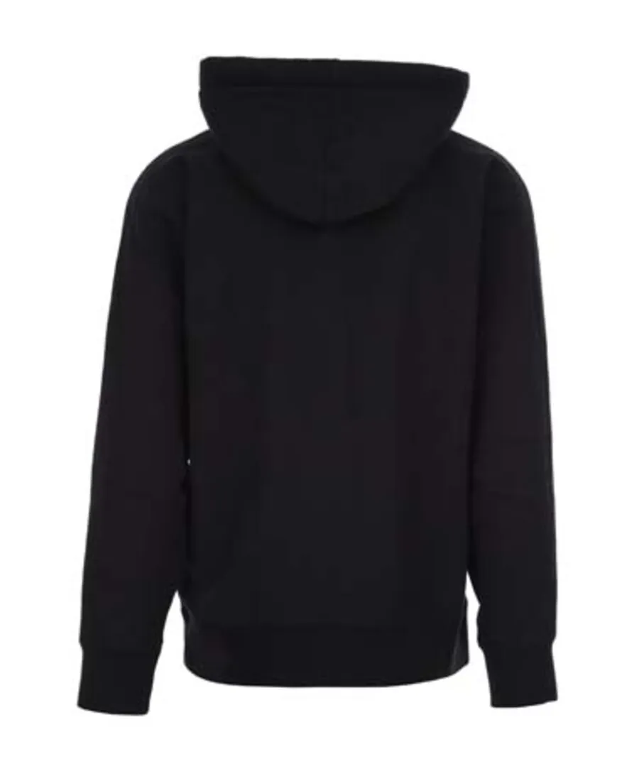 Embroidered-Logo Hoodie
