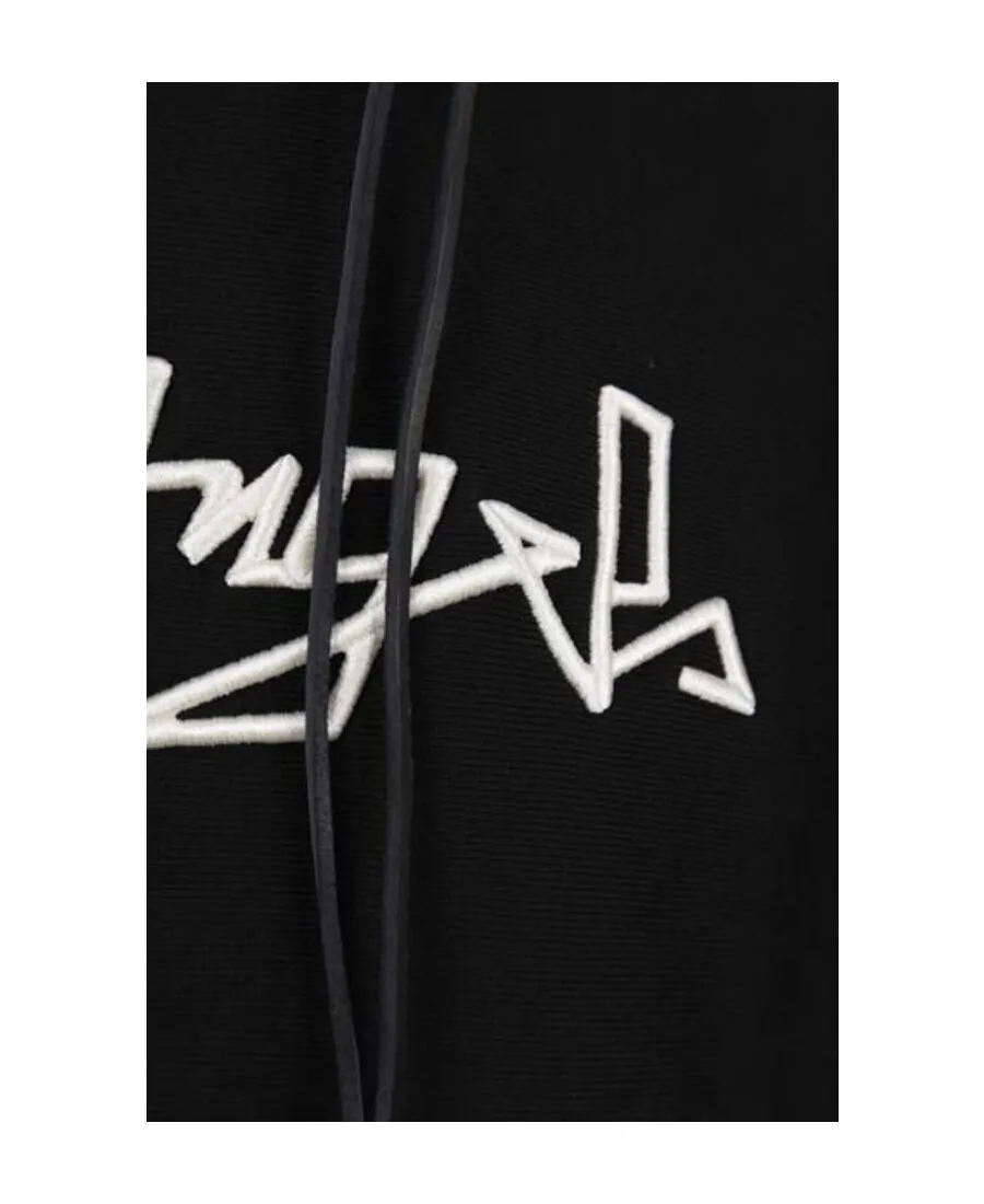 Embroidered-Logo Hoodie