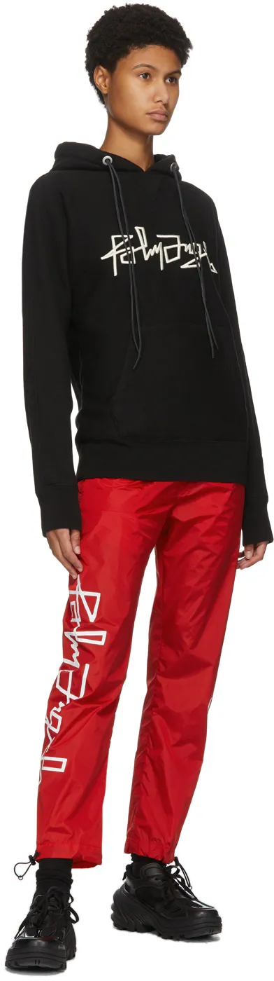 Embroidered-Logo Hoodie