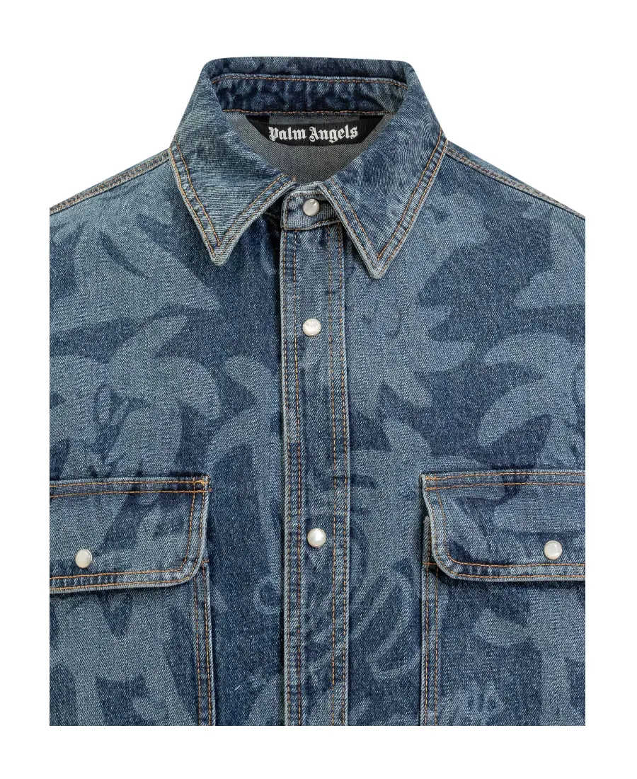Palmity Button-Up Denim Shirt