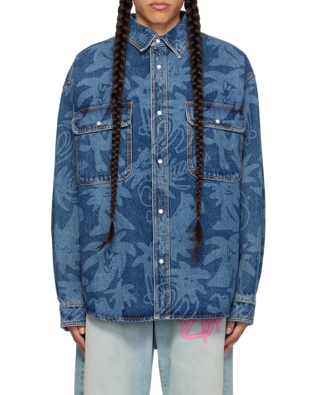 Palmity Button-Up Denim Shirt