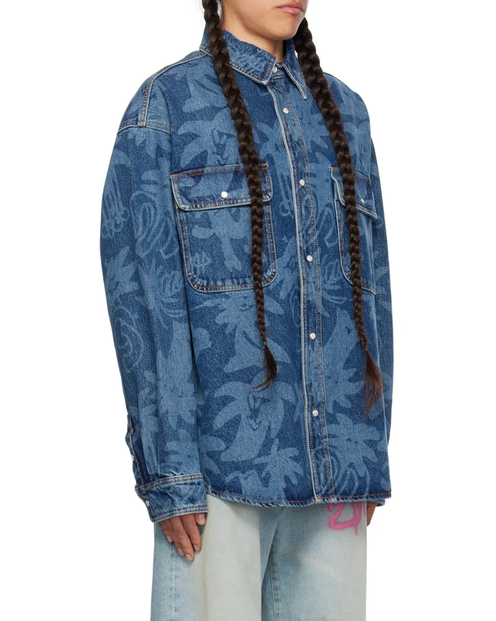 Palmity Button-Up Denim Shirt