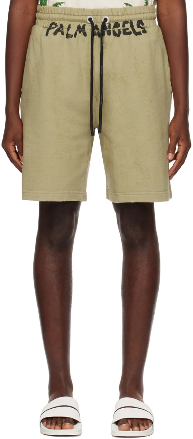 Logo Printed Drawstring Shorts