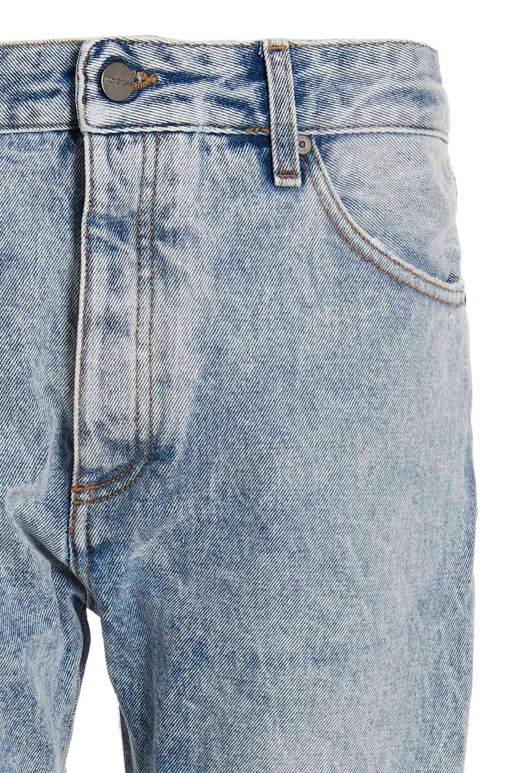 Logo-Printed High Waist Jeans