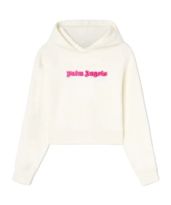 Logo Embroidered Drop Shoulder Hoodie