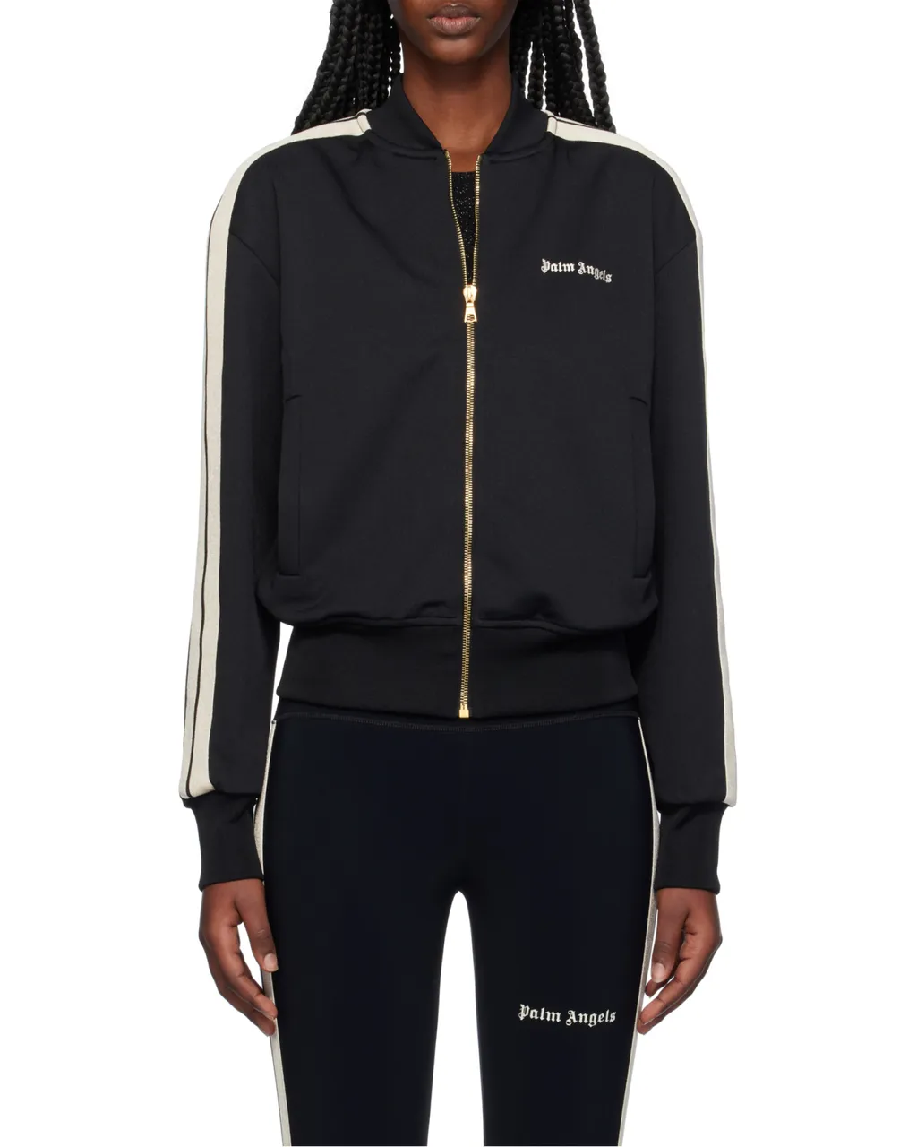 Logo Embroidered Zipped Jacket