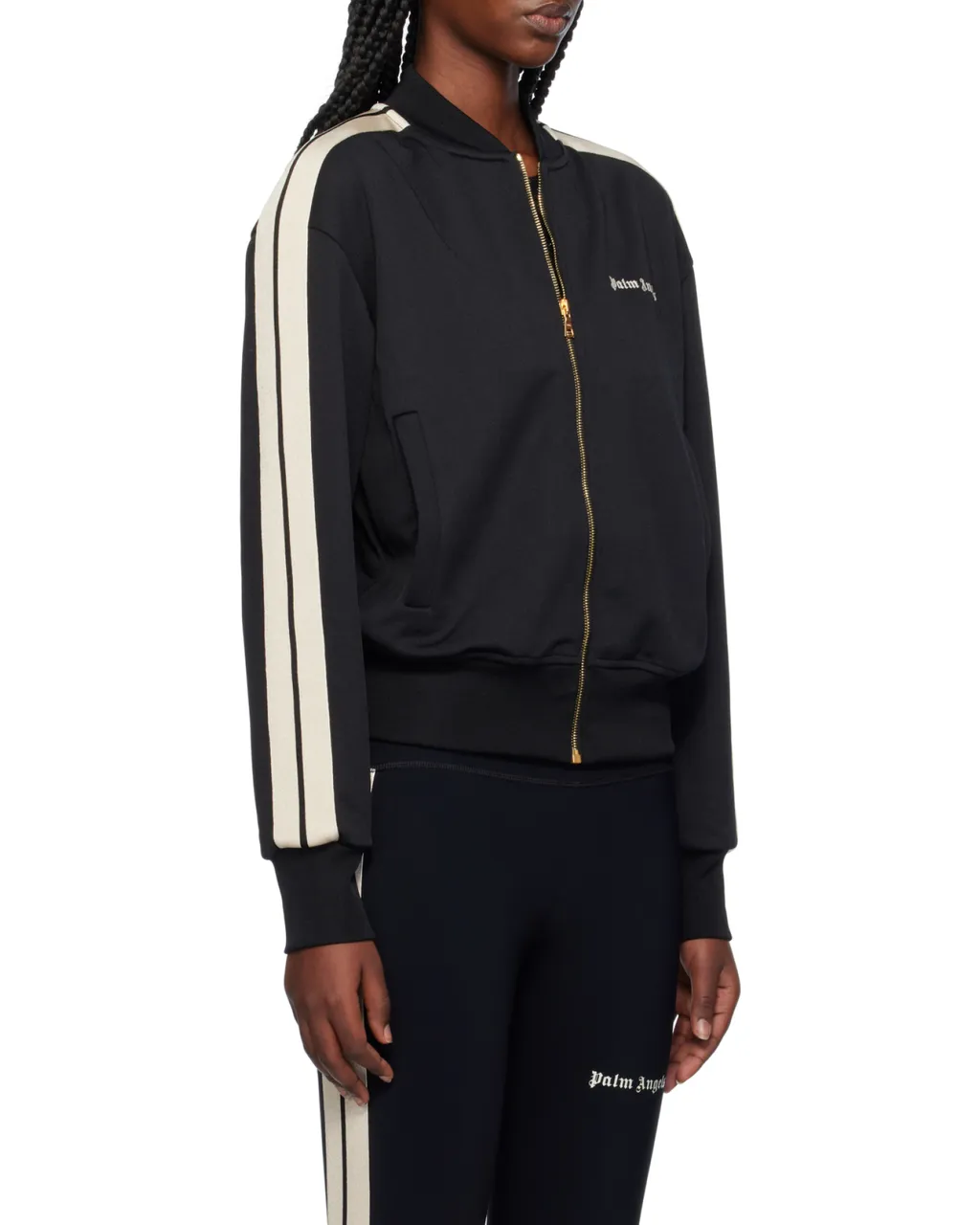 Logo Embroidered Zipped Jacket