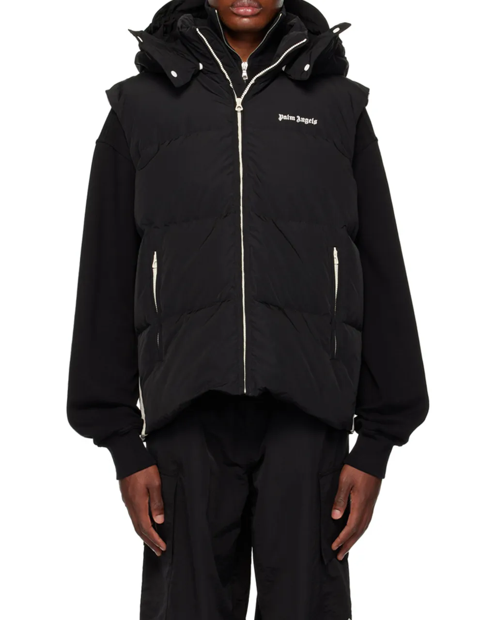 Logo Printed Padded Vest