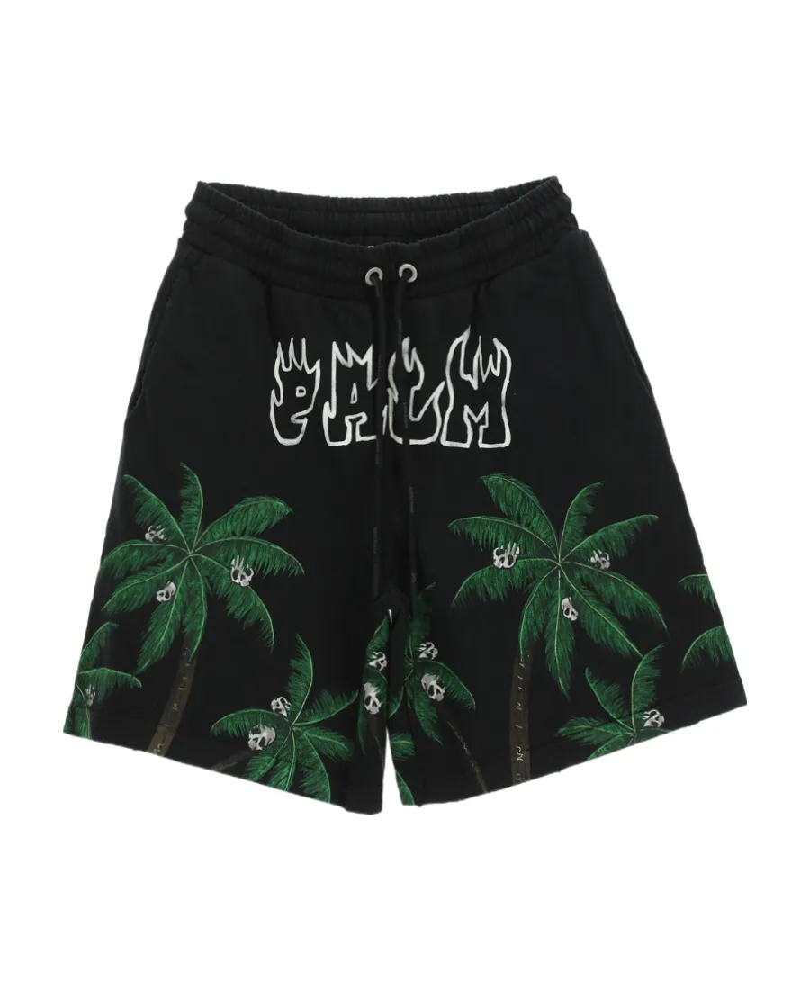 Logo Printed Drawstring Shorts