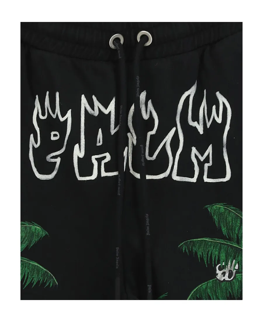 Logo Printed Drawstring Shorts