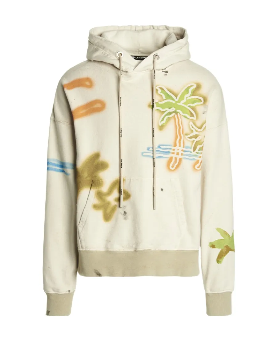 Graffiti-Printed Hoodie
