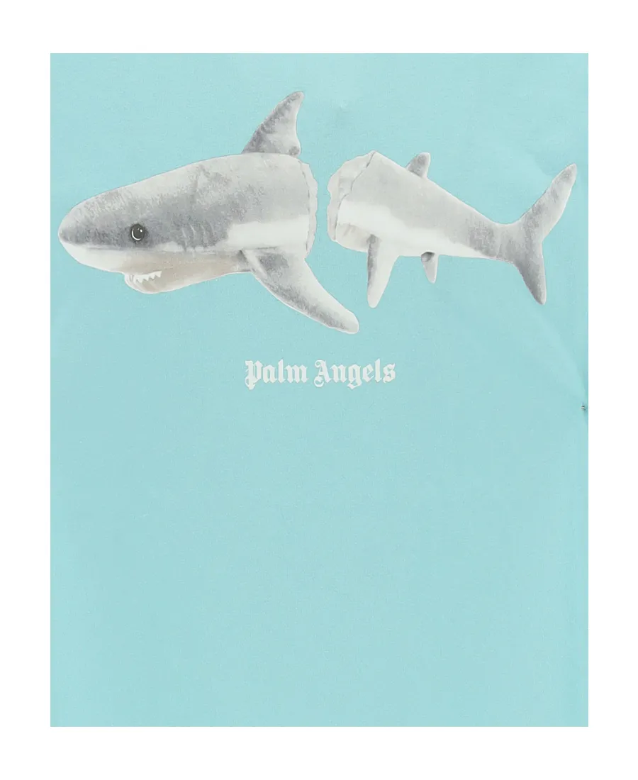 Shark Printed Crewneck T-Shirt