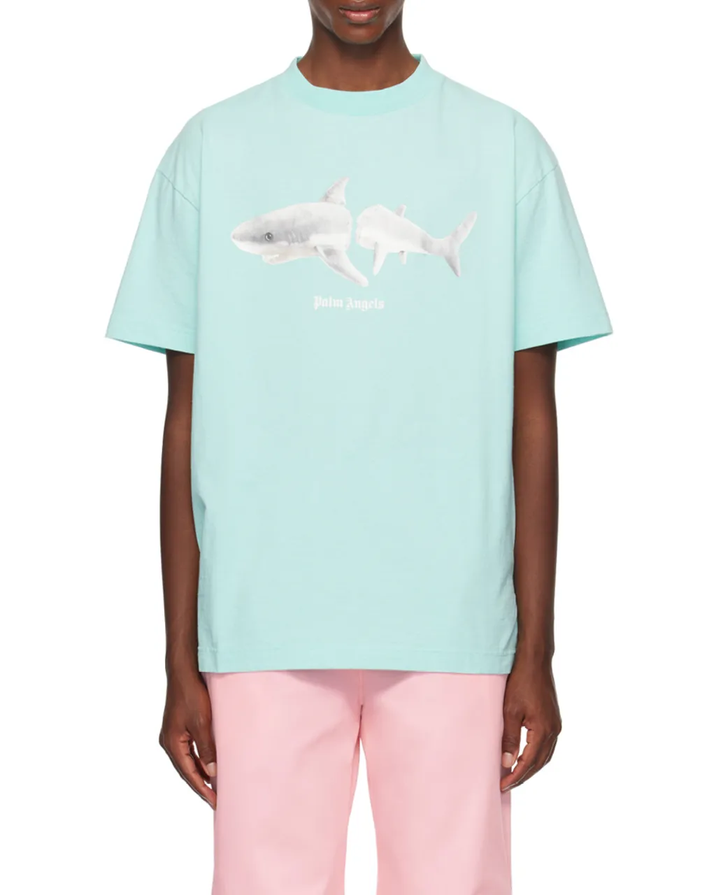 Shark Printed Crewneck T-Shirt