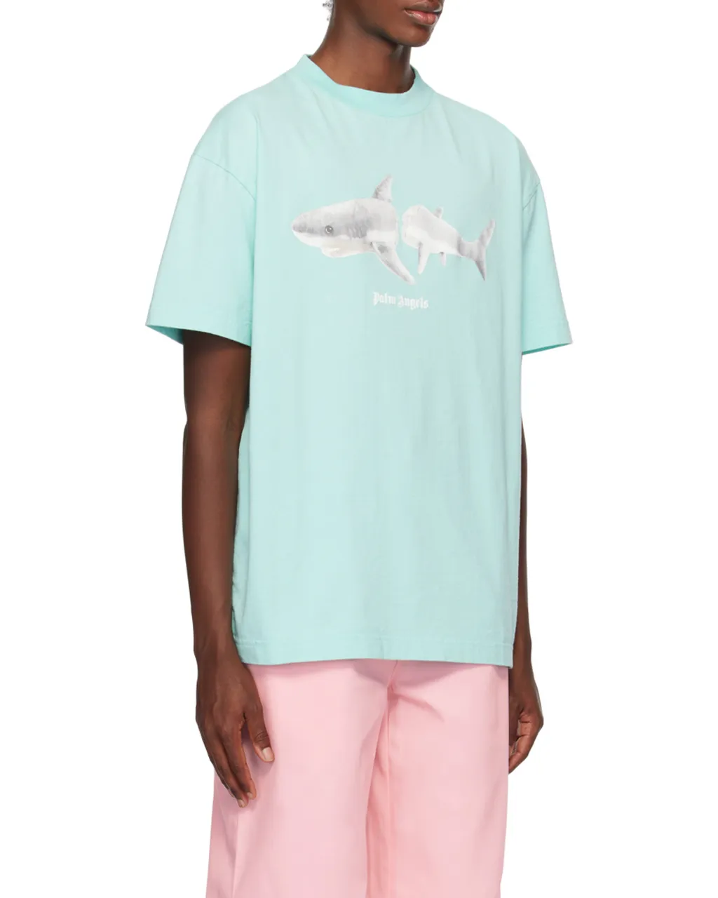Shark Printed Crewneck T-Shirt