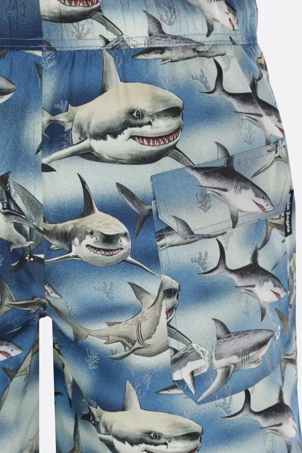 Sharks Drawstring Swim Shorts