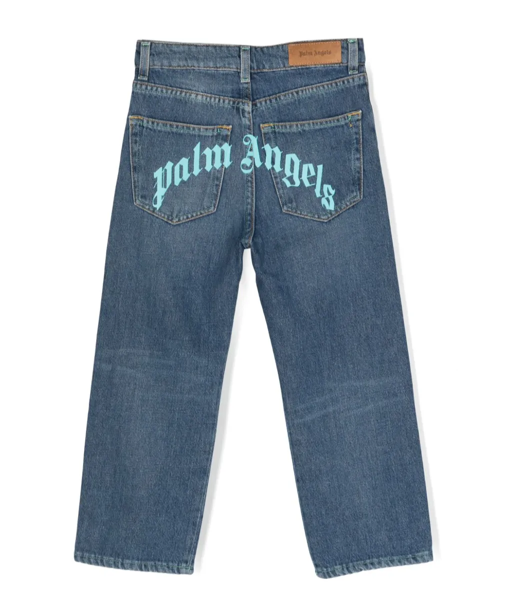 Kids Logo Printed Jeans