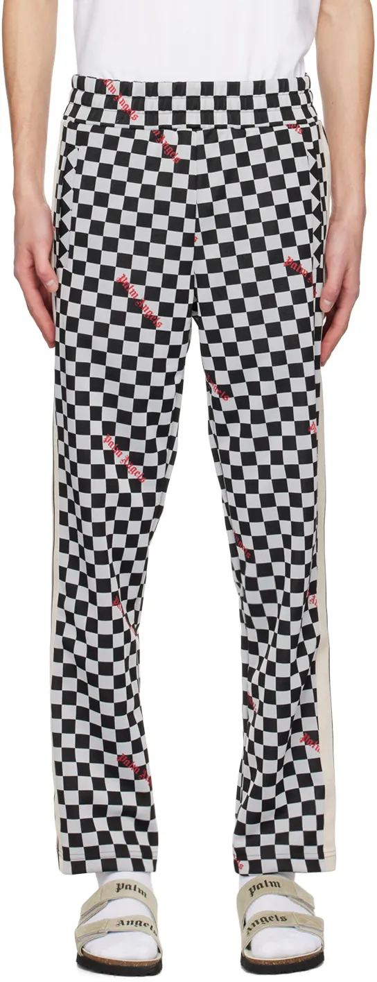 Elasticated Waistband Damier Pants