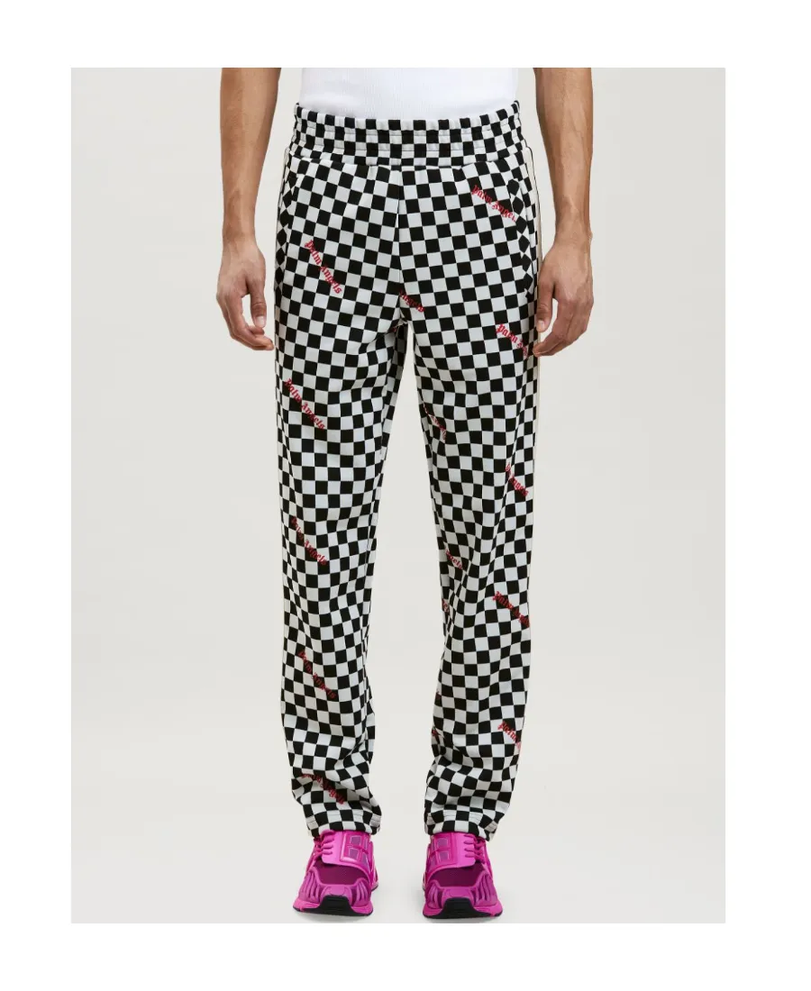 Elasticated Waistband Damier Pants