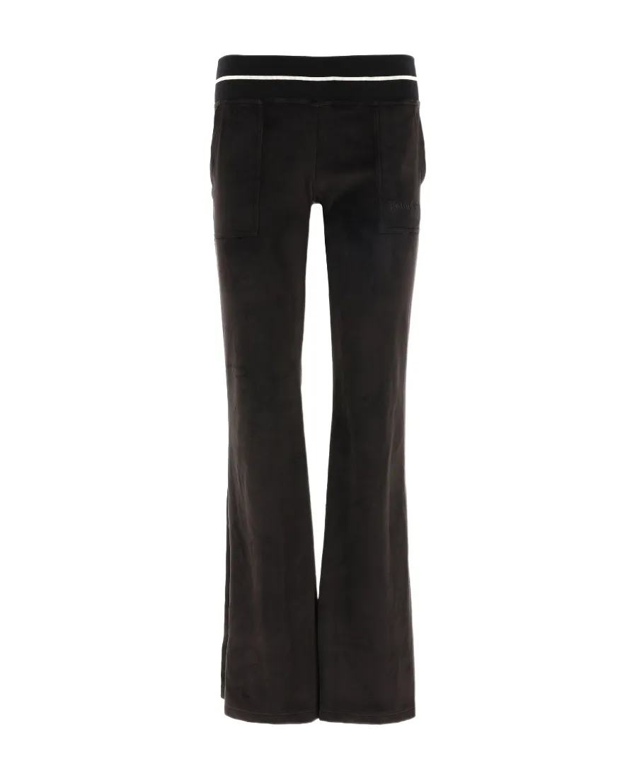 Stripe Trim Flared Pants