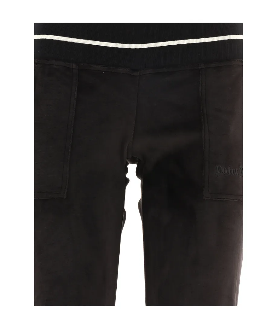 Stripe Trim Flared Pants