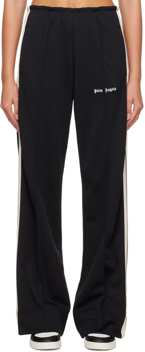 Logo Printed High Waisted Pants