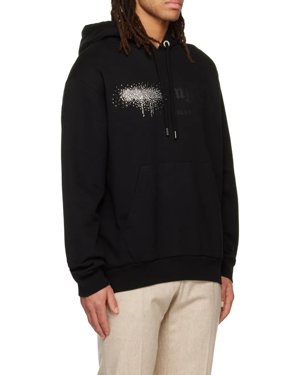 Embellished Drawstring Hoodie