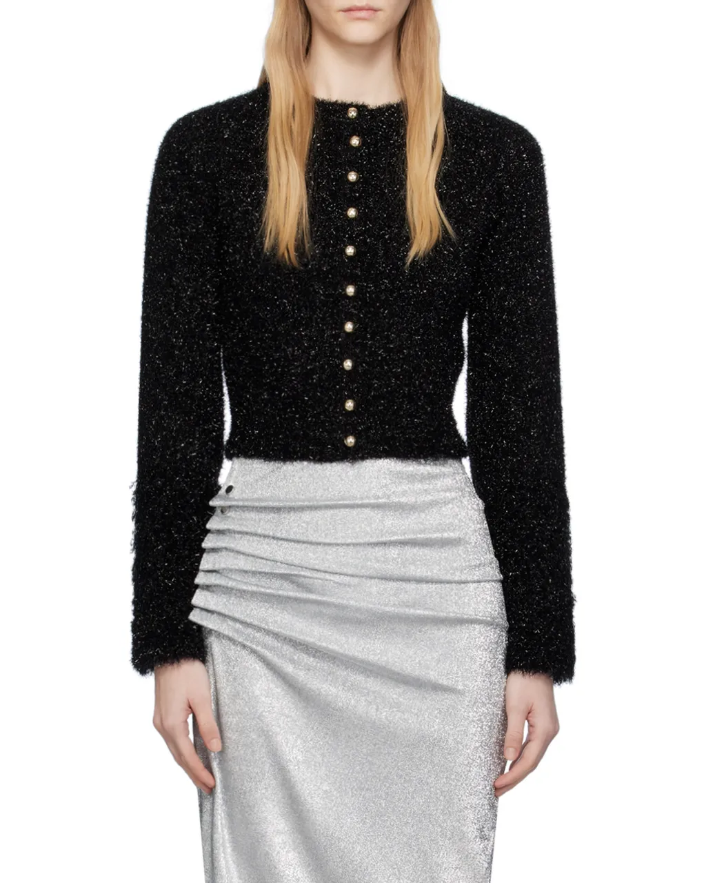 Crewneck Cropped Cardigan