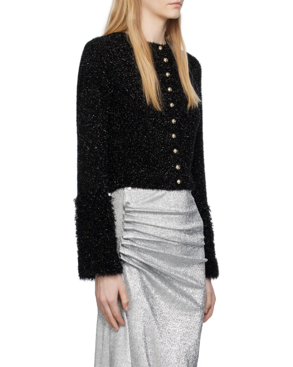 Crewneck Cropped Cardigan