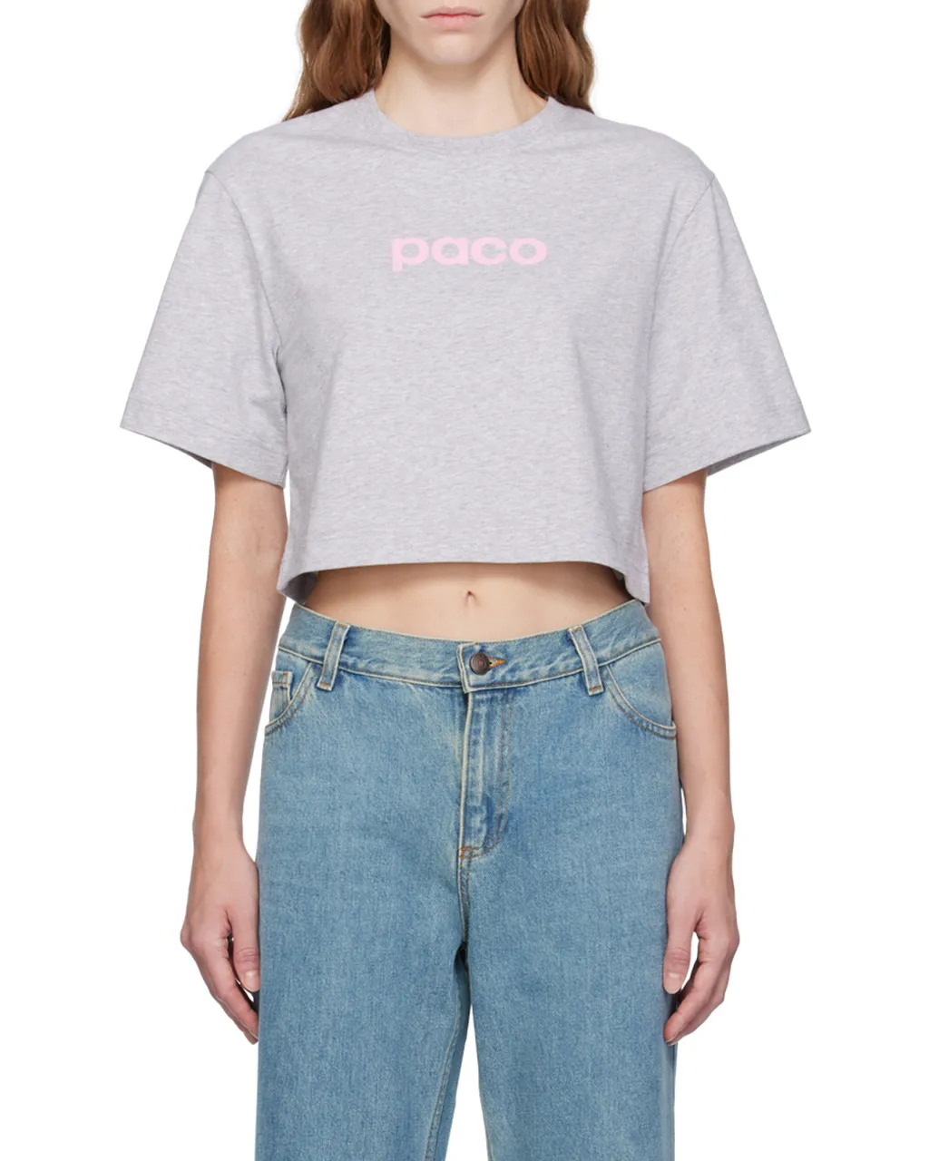 Logo Printed Cropped T-Shirt