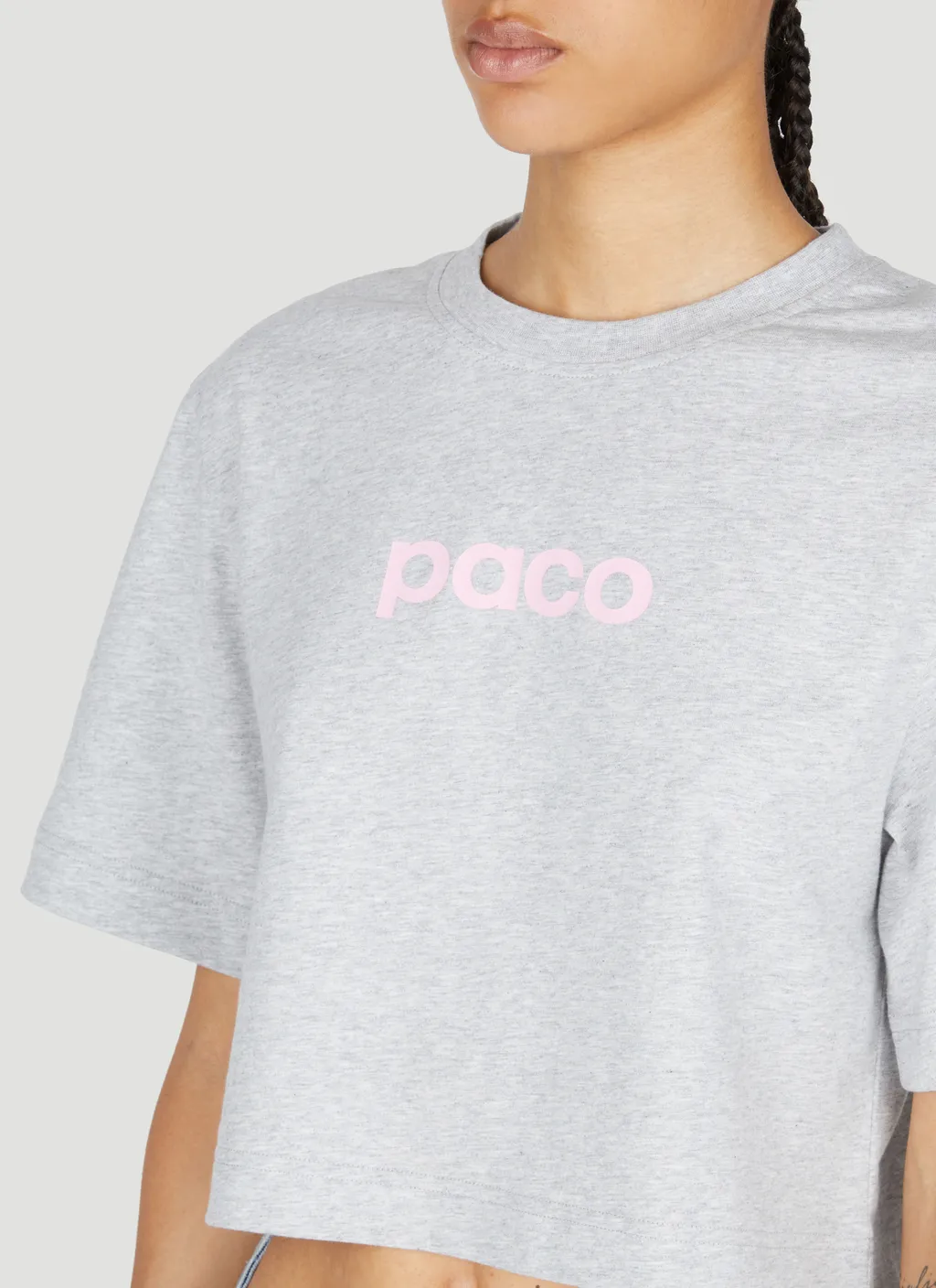 Logo Printed Cropped T-Shirt