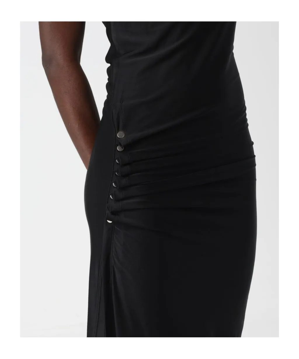 Pleated Mid-Length Dress