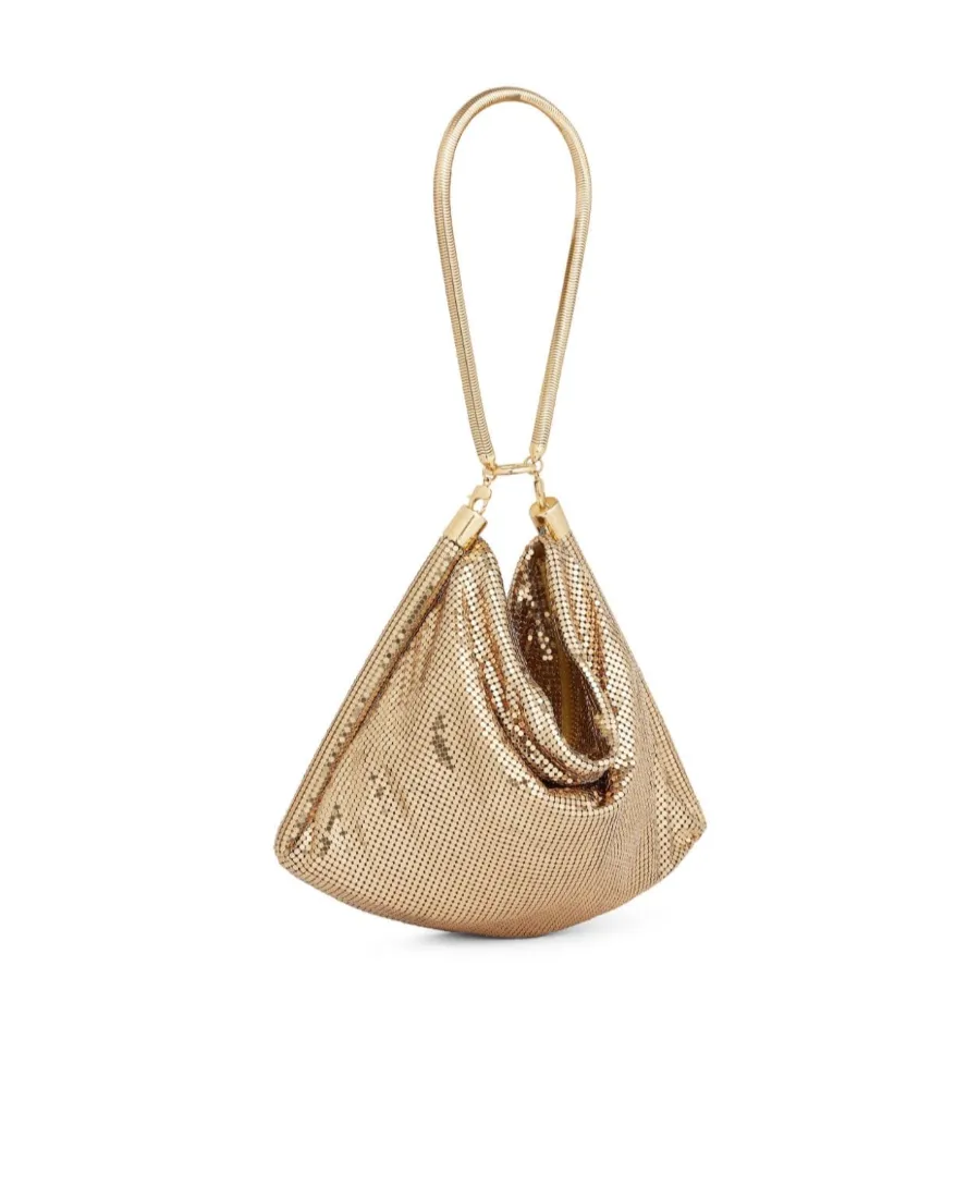 Pixel Tube Metallic Shoulder Bag