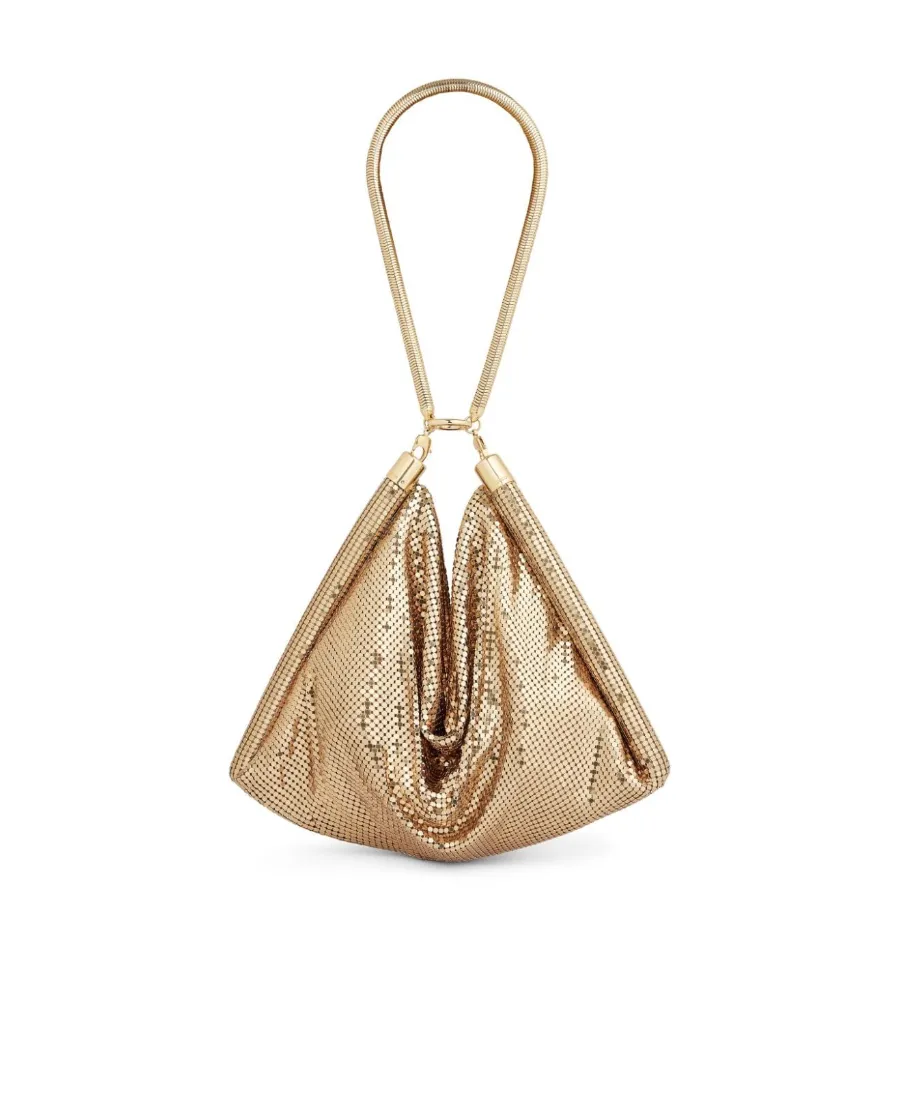 Pixel Tube Metallic Shoulder Bag
