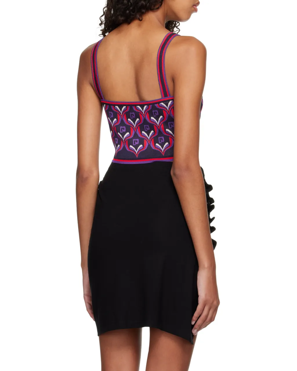 Monogram Intarsia-Knit Crop Top