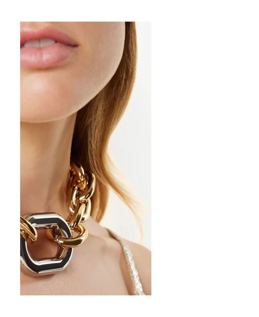 Xl Link Bar-Pin Fastened Necklace