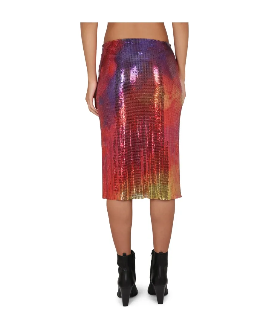 Metallic Midi Skirt