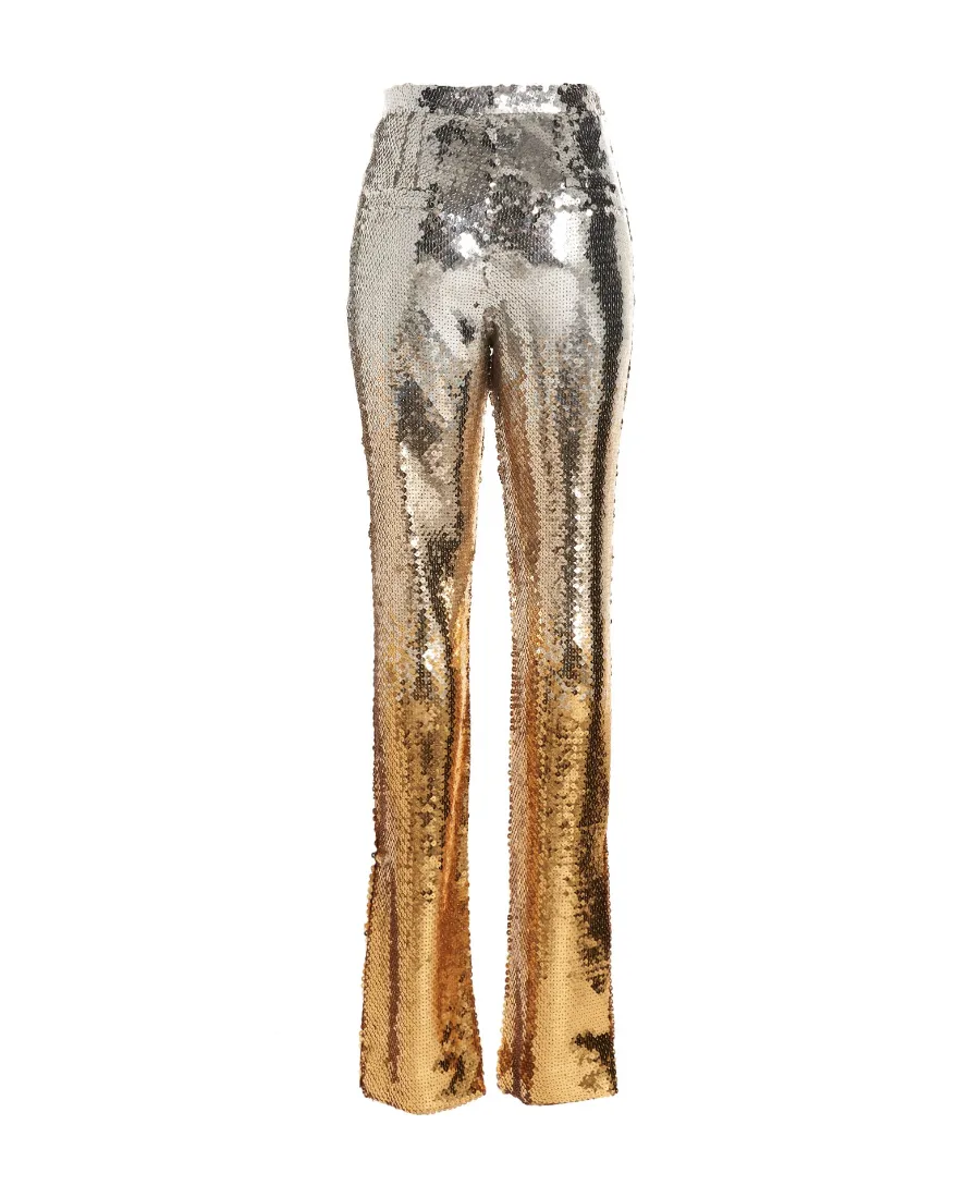 Sequin-Embellished Slim-Fit Trousers