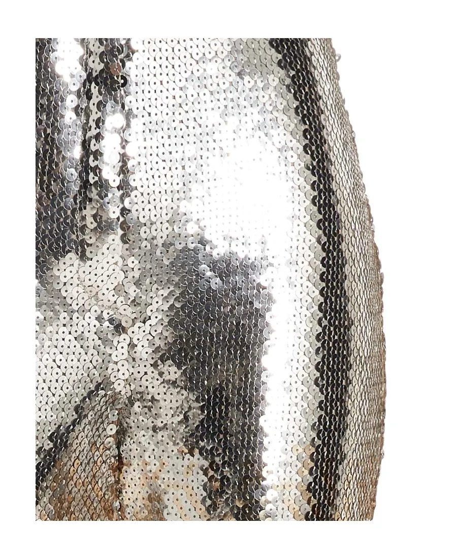 Sequin-Embellished Slim-Fit Trousers