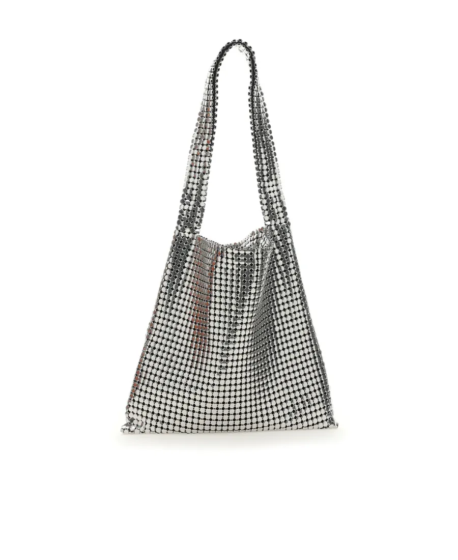 Chainmail Detail Top Handle Bag
